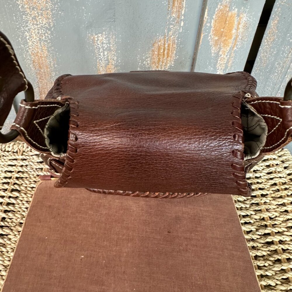 Frye Whipstitch Embellished Circular Flap Crossbody - Picture 8 of 15